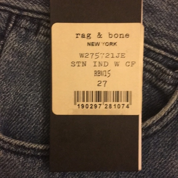 FINAL PRICE DROP NWT Rag&Bone Jeans size 27 - Picture 4 of 4